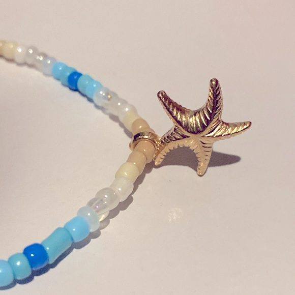 Hand Crafted Bracelet Beach Theme Starfish Charm - Picture 2 of 4
